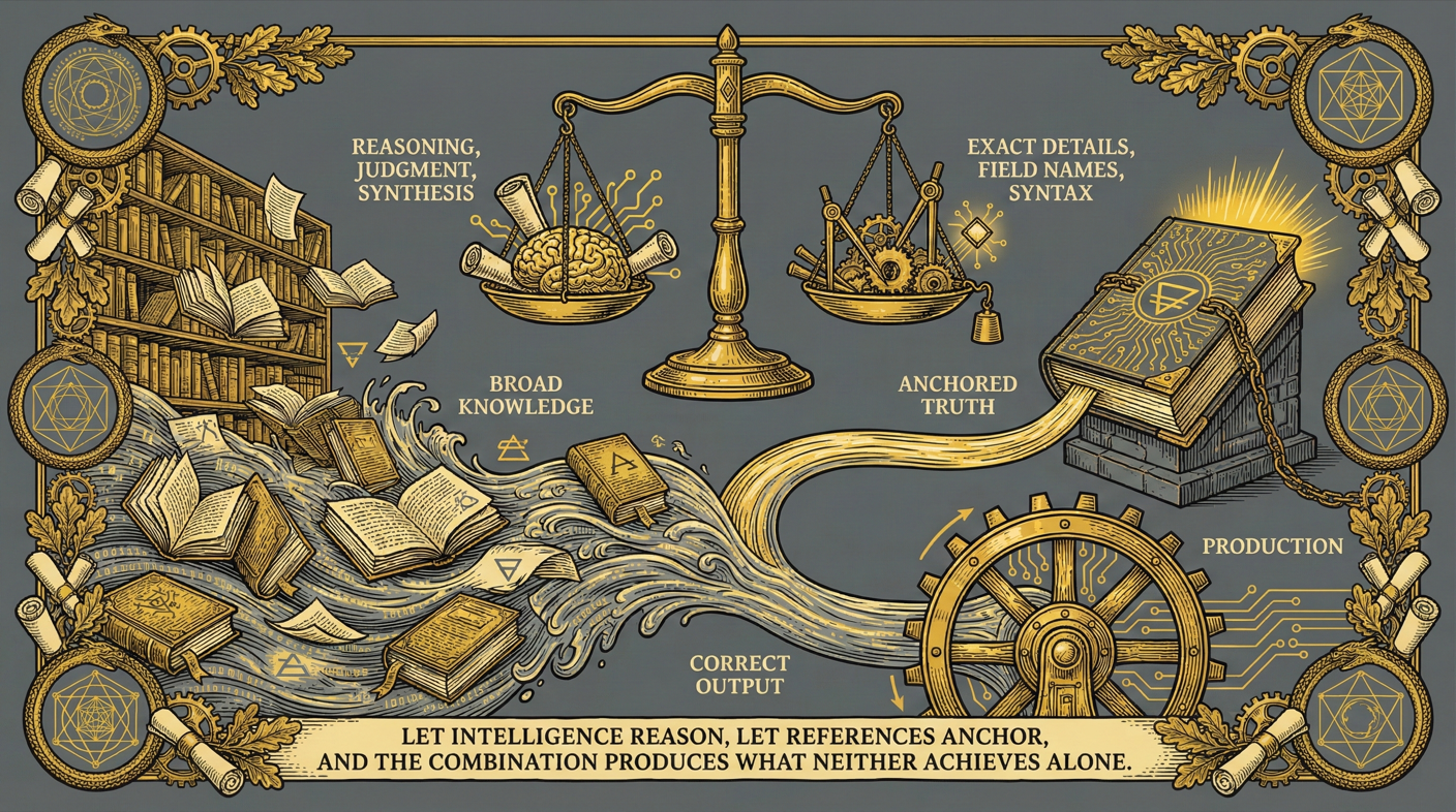General strategy for using reference documents with AI