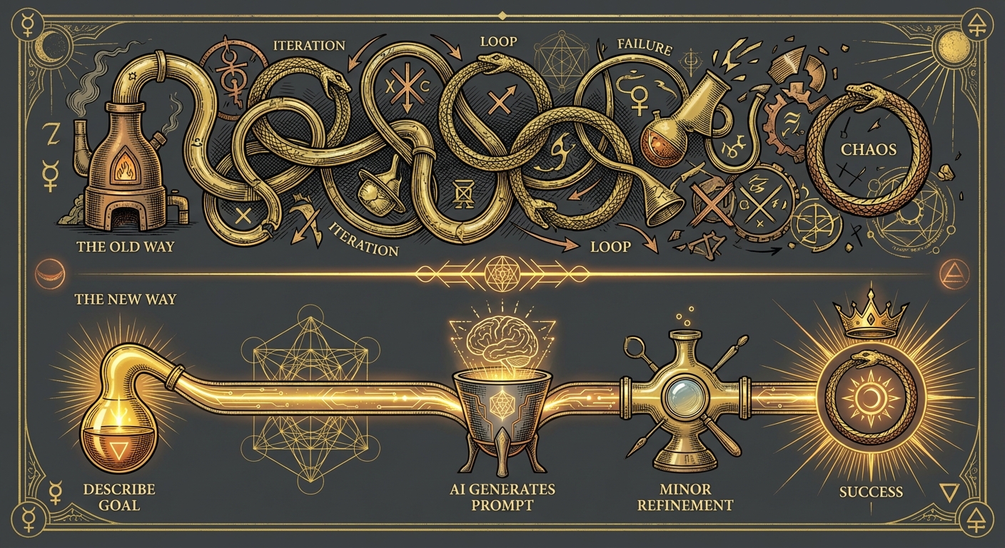 Meta-prompting flow diagram